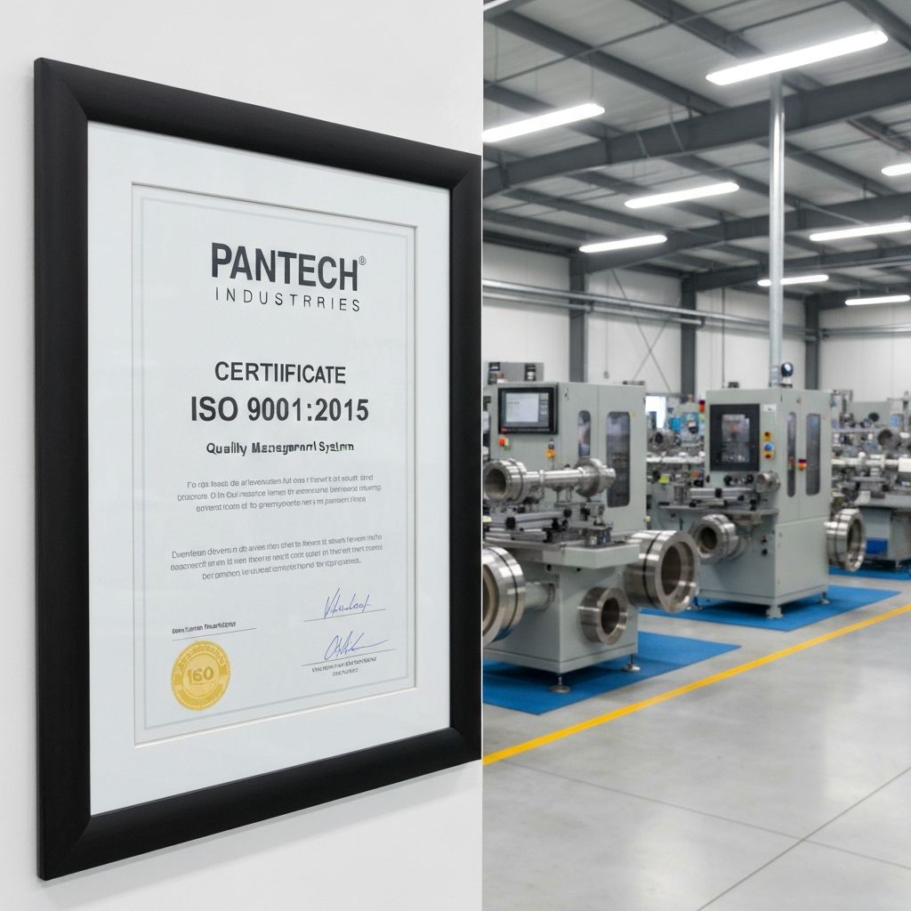 ISO 9001:2015 Quality Management System Certificate for Pantech Industries