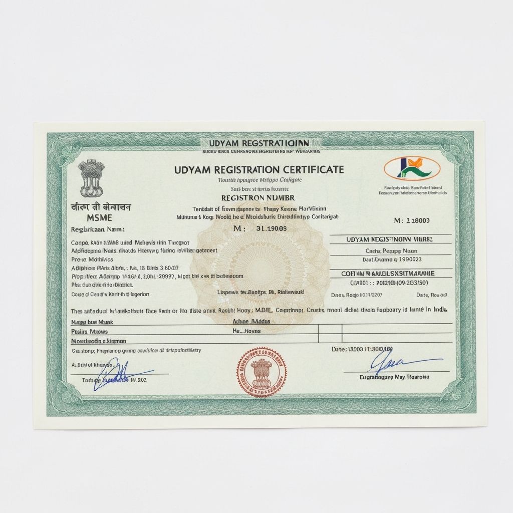 UDYAM Registration Certificate for Pantech Industries